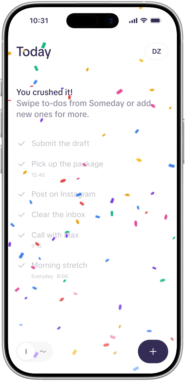 Celebration screen