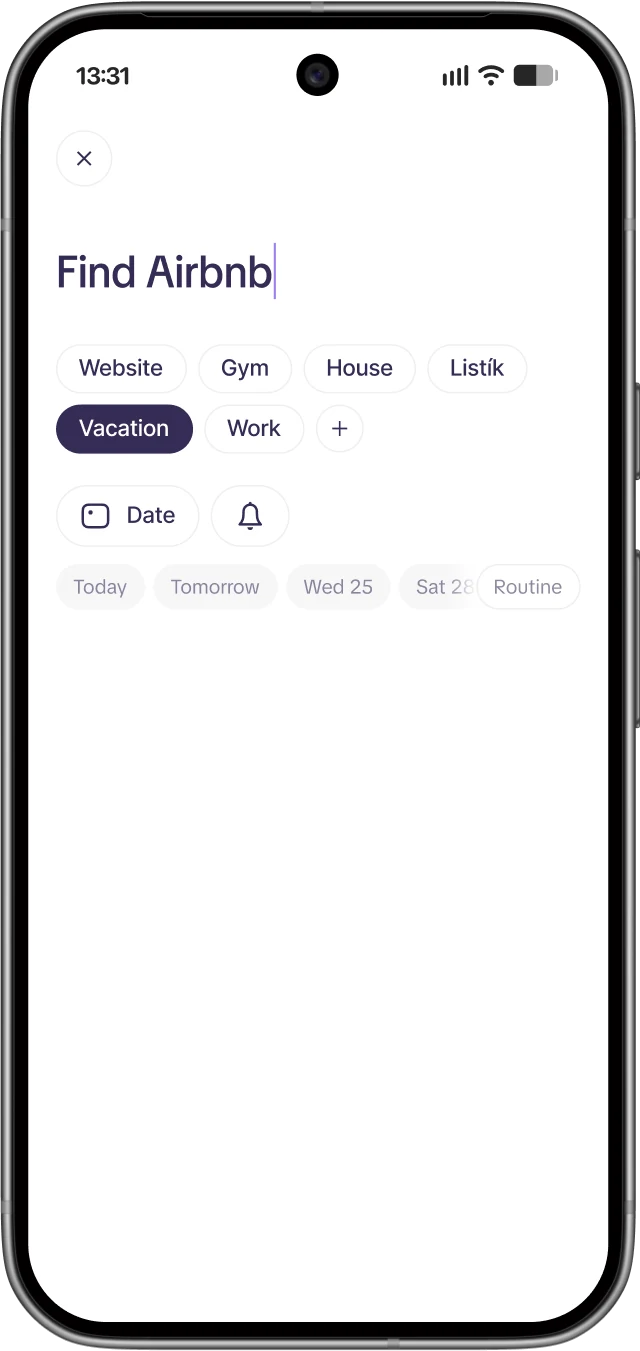 New to-do screen